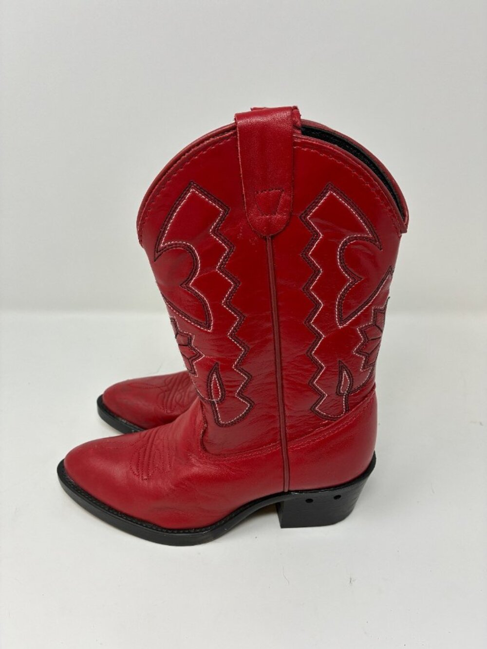Cowboy Boots Western Cowgirl Embroidered Kids Size 10.5 Lightup